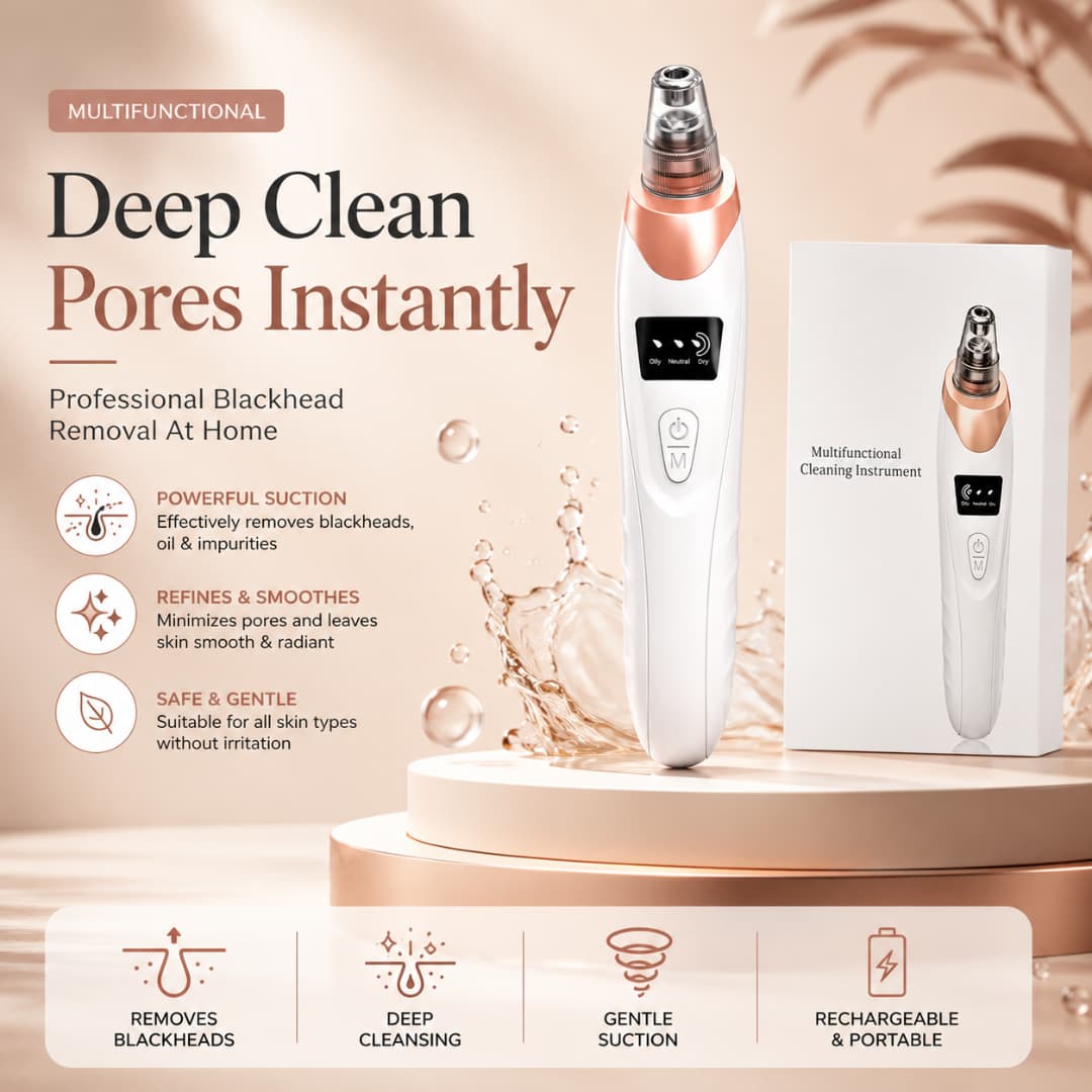 Electric Blackhead Remover Vacuum – Deep Pore Cleansing Suction Machine